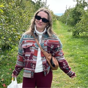 Aztec print jacket - medium